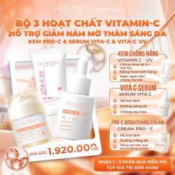 Bộ 3 Hoạt Chất VITA-C Hỗ Trợ Giảm Nám Sáng Da